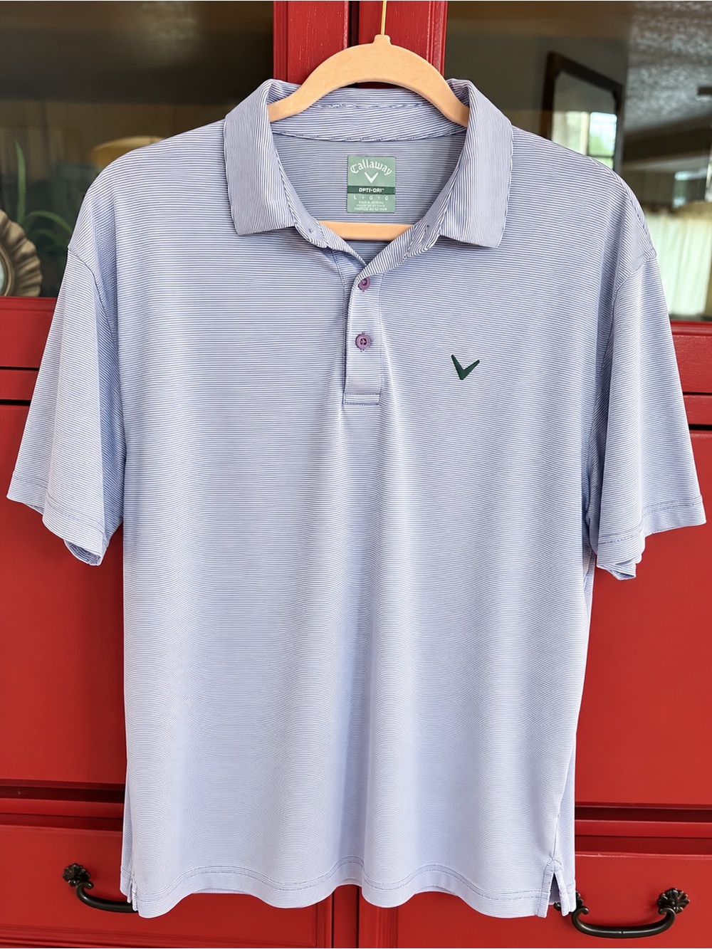 Callaway Men's Pale Blue Short-Sleeve Polo